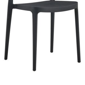 Καρέκλα Amvroan στοιβαζόμενη pakoworld με UV protection ανθρακί pp 51x49x79.5εκ-262-000034