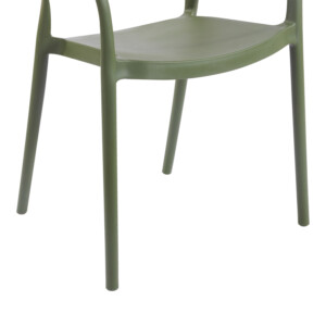 Πολυθρόνα Ankara pakoworld στοιβαζόμενη pp-pe rattan σε λαδί-φυσική απόχρωση 54x55.5x77εκ-262-000053