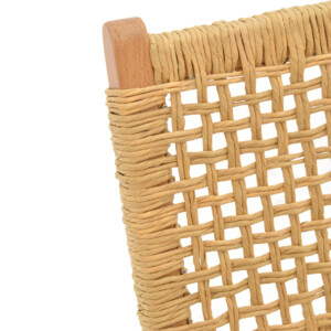 Καρέκλα πτυσσομενη Xianju pakoworld ξύλο οξιάς και σχοινί σε φυσική απόχρωση 47x58x85εκ-263-000040