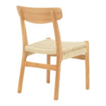 Καρέκλα Eaprine pakoworld φυσικό σχοινί-rubberwood 49x53x77εκ-263-000047