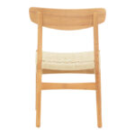 Καρέκλα Eaprine pakoworld φυσικό σχοινί-rubberwood 49x53x77εκ-263-000047