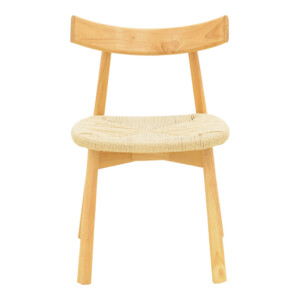 Καρέκλα Clareta pakoworld rubberwood-σχοινί σε φυσική απόχρωση 53x55x79εκ-263-000057