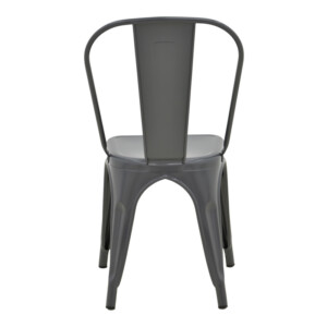 Καρέκλα Utopia pakoworld μέταλλο σε ανθρακί απόχρωση 44x44x85εκ-270-000028