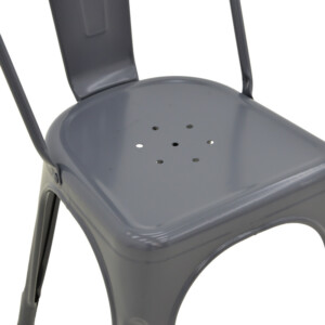 Καρέκλα Utopia pakoworld μέταλλο σε ανθρακί απόχρωση 44x44x85εκ-270-000028