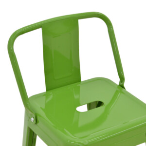 Σκαμπό μπαρ με πλάτη Utopia pakoworld μέταλλο σε πράσινη απόχρωση 42x42x97εκ-270-000031