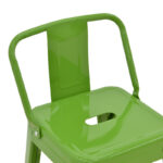 Σκαμπό μπαρ με πλάτη Utopia pakoworld μέταλλο σε πράσινη απόχρωση 42x42x97εκ-270-000031