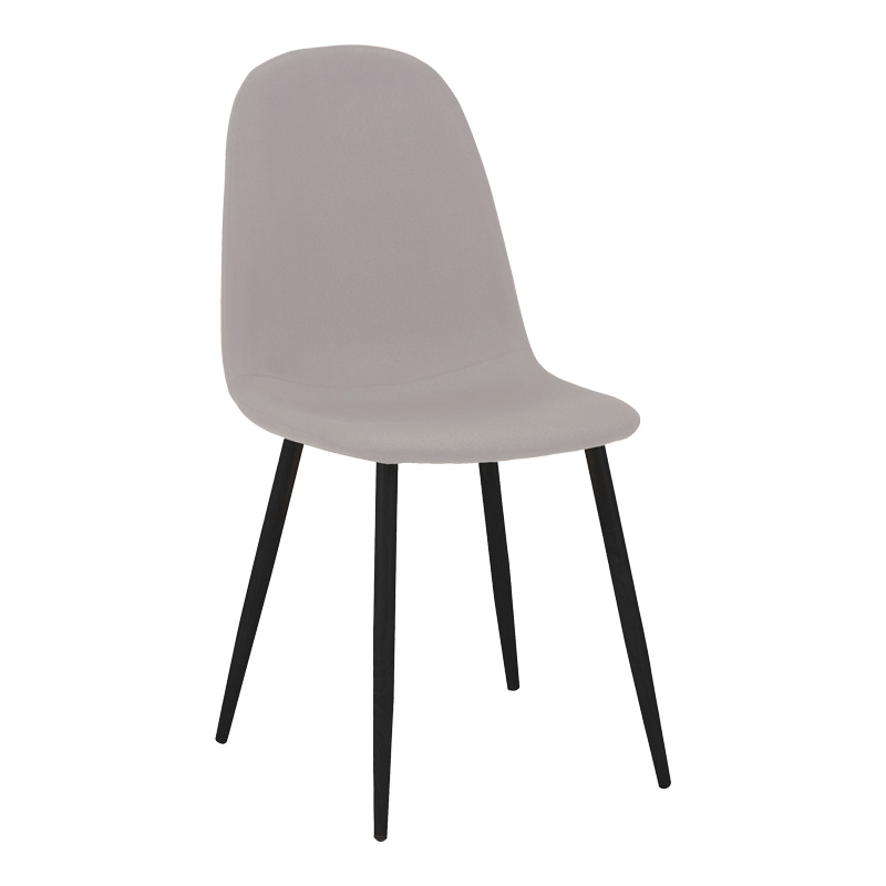 Καρέκλα Bella pakoworld ύφασμα σε γκρι με πόδι μαύρο μέταλλο 43.5x52x89εκ-270-000037 Καρέκλα Bella pakoworld ύφασμα σε γκρι με πόδι μαύρο μέταλλο 43.5x52x89εκ-270-000037