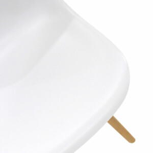 Καρέκλα Julita pakoworld PP λευκό-φυσικό πόδι 46x50x82εκ-271-000004