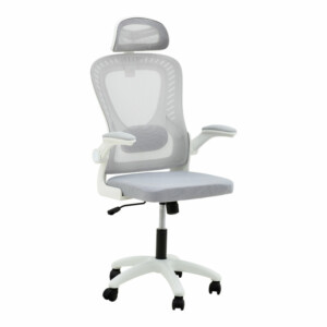 Καρέκλα γραφείου διευθυντή Delilah pakoworld mesh ανοιχτό γκρι-275-000004