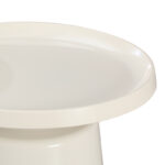 Τραπέζι σαλονιού Ginoze pakoworld μέταλλο σε λευκή απόχρωση Φ70x41εκ-278-000026