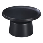 Τραπέζι σαλονιού Ginoze pakoworld μέταλλο σε μαύρη απόχρωση Φ70x41εκ-278-000028