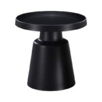 Τραπέζια σαλονιού Ginoze pakoworld σετ 2τεμ μέταλλο σε μαύρη απόχρωση-278-000033