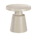 Τραπέζια σαλονιού Ginoze pakoworld σετ 2τεμ μέταλλο σε απόχρωση cappuccino-278-000034