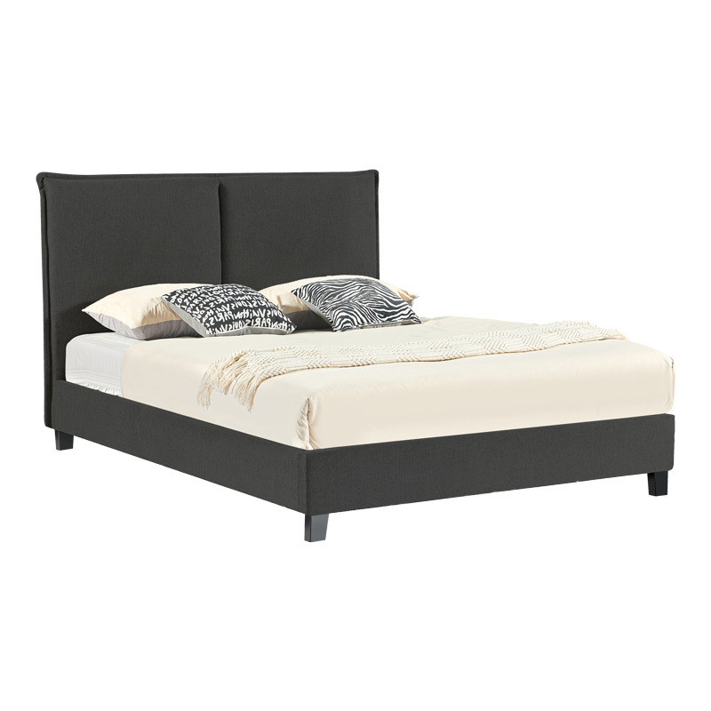 Κρεβάτι διπλό Majus pakoworld ύφασμα ανθρακί 160x200εκ-279-000009 Κρεβάτι διπλό Majus pakoworld ύφασμα ανθρακί 160x200εκ-279-000009