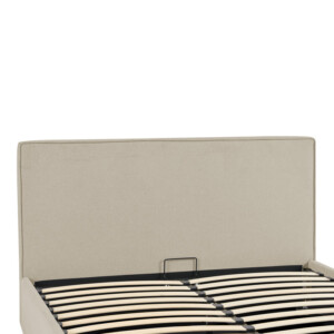 Κρεβάτι διπλό Bedka pakoworld ύφασμα γκρι με αποθηκευτικο χώρο160x200εκ-279-000012