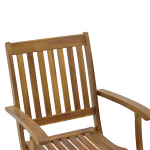 Πολυθρόνα Joter pakoworld πτυσσόμενη ξύλο ακακίας φυσικό 53x60x90εκ-282-000011