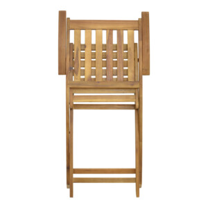 Πολυθρόνα Mobie pakoworld πτυσσόμενη ξύλο ακακίας φυσικό 56x61x89εκ-282-000014