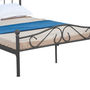 Κρεβάτι Yorick pakoworld μαύρο μεταλλικό 150x200εκ-285-000015