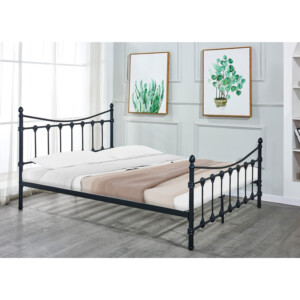 Κρεβάτι Beowulf pakoworld μαύρο μεταλλικό 140x190εκ-285-000017