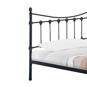 Κρεβάτι Beowulf pakoworld μαύρο μεταλλικό 140x190εκ-285-000017