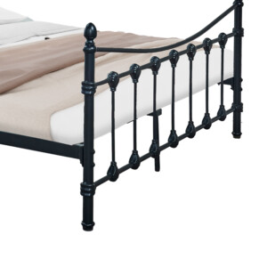 Κρεβάτι Beowulf pakoworld μαύρο μεταλλικό 140x190εκ-285-000017