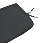 Μαξιλάρι καρέκλας Pildo pakoworld μαύρο ύφασμα 45x40x3εκ-286-000013