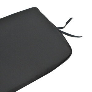 Μαξιλάρι καρέκλας Pildo pakoworld μαύρο ύφασμα 45x40x3εκ-286-000013