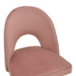 Σκαμπό μπαρ Casenio pakoworld σάπιο μήλο βελούδο-πόδι μαύρο με χρυσό μέταλλο 48x50x117εκ-292-000037