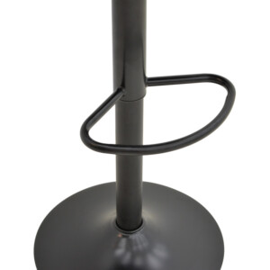 Σκαμπό μπαρ Boronez pakoworld πτυσσόμενο μαύρο pu-με μαύρη βάση 47x49x112εκ-292-000103