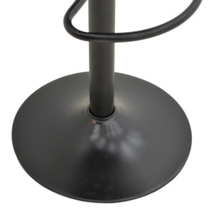 Σκαμπό μπαρ Boronez pakoworld πτυσσόμενο μαύρο pu-με μαύρη βάση 47x49x112εκ-292-000103