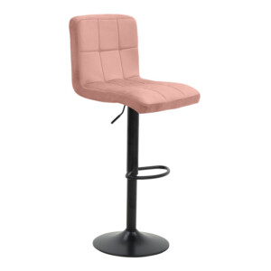 Σκαμπό μπαρ Remina pakoworld πτυσσόμενο σάπιο μήλο βελούδο-βάση μαύρο μέταλλο 44x44x112εκ-292-000117