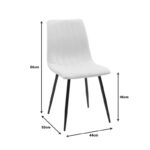 Καρέκλα Noor pakoworld βελούδο σάπιο μήλο - πόδια σε φυσική απόχρωση 44x53x86εκ-292-000118