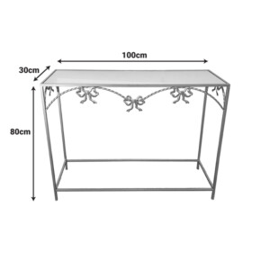 Κονσόλα Frensia Inart μέταλλο σε χρυσή απόχρωση 100x30x80εκ-295-000032
