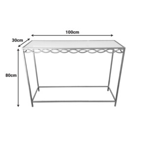 Κονσόλα Benda Inart μέταλλο σε χρυσή απόχρωση 100x30x80εκ-295-000033
