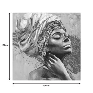 Πίνακας σε καμβά Africana Inart 100x3x100εκ-296-000047