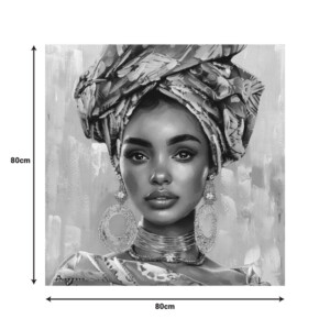 Πίνακας σε καμβά Turban Inart 80x3x80εκ-296-000057