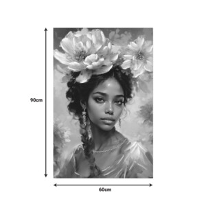 Πίνακας σε καμβά Lilibet Inart 60x2.5x90εκ-296-000075