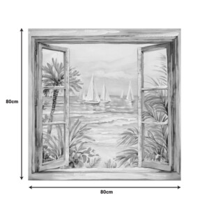 Πίνακας σε καμβά Deive Inart 80x3x80εκ-296-000079