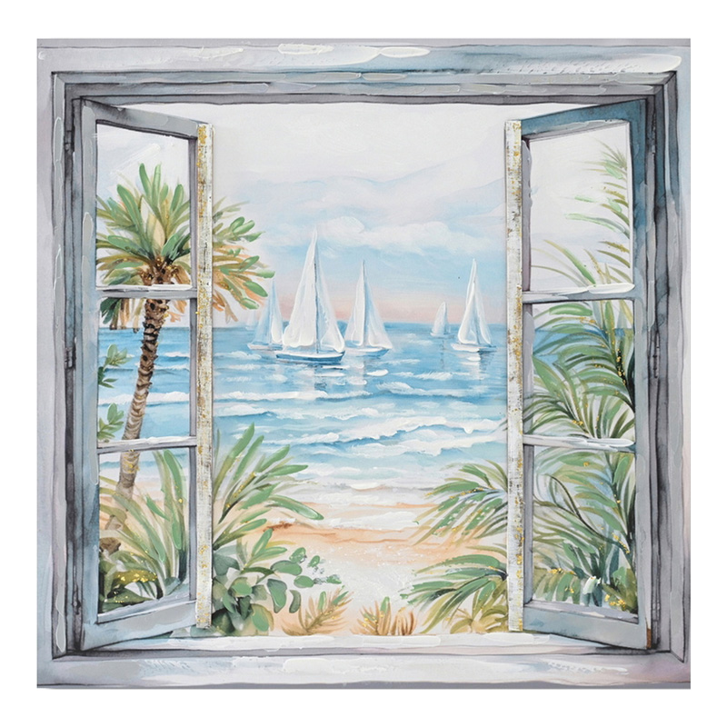 Πίνακας σε καμβά Deive Inart 80x3x80εκ-296-000079