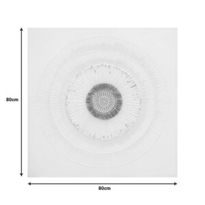 Πίνακας σε καμβά Circled Inart 80x3x80εκ-296-000087