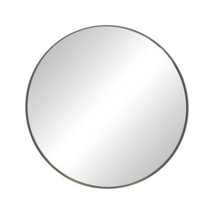 Καθρέπτης Nhaos Inart μαύρο αλουμίνιο Φ60x2.5εκ-298-000014