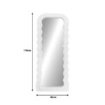 Καθρέπτης Maraya pakoworld λευκό PP 46x3.2x110εκ-298-000037