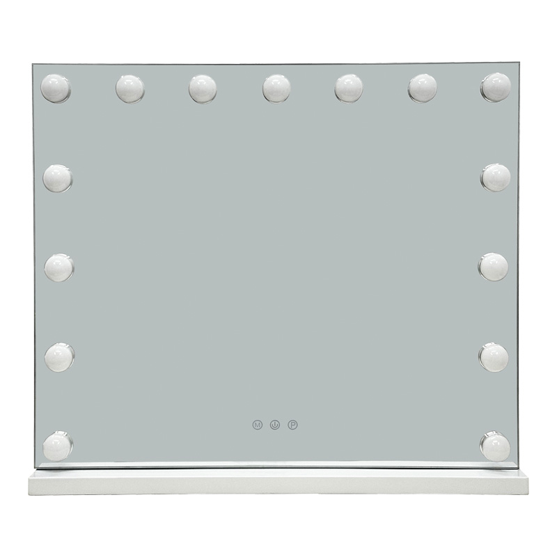 Καθρέπτης Led Hollywood Inart μέταλλο λευκό 60x12x52.3εκ-298-000050
