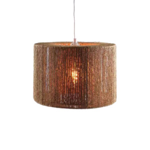 Φωτιστικό οροφής Sento Inart Ε27 rope σε φυσική απόχρωση Φ40x20εκ-299-000022