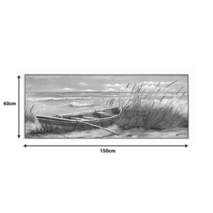 Πίνακας σε καμβά Barcu Inart με πλαίσιο 150x3.5x60εκ-301-000028