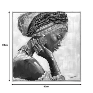 Πίνακας σε καμβά Jalo Inart με πλαίσιο 80x3.5x80εκ-301-000030