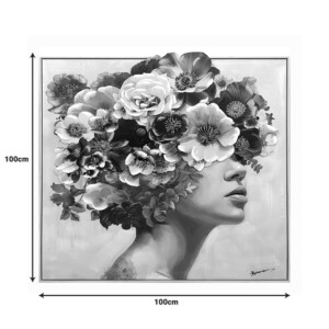 Πίνακας σε καμβά Mavare Inart με πλαίσιο 100x3.5x100εκ-301-000034