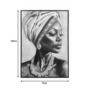 Πίνακας σε καμβά Zaira Inart με πλαίσιο 70x3.5x100εκ-301-000038