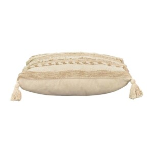 Μαξιλάρι Rozi Inart μπεζ ύφασμα 45x45x2.5εκ-302-000005