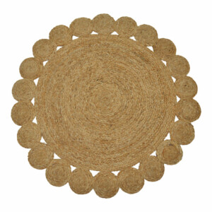 Χαλί Voni Inart φυσικό γιούτα Φ100x1εκ-302-000006